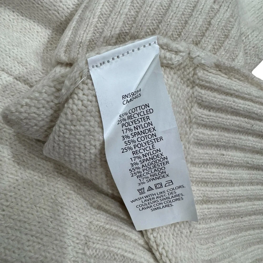 The Children’s Place Boys Half-Zip Sweater 4T Cream Knit Pullover NWT - Picture 5 of 5